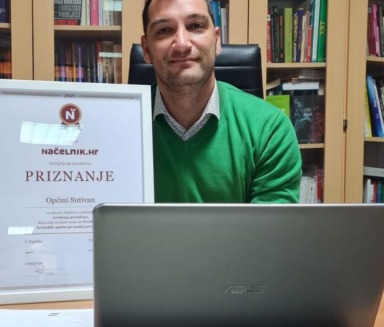 Uručena diploma za izniman doprinos u području izvršenja proračuna