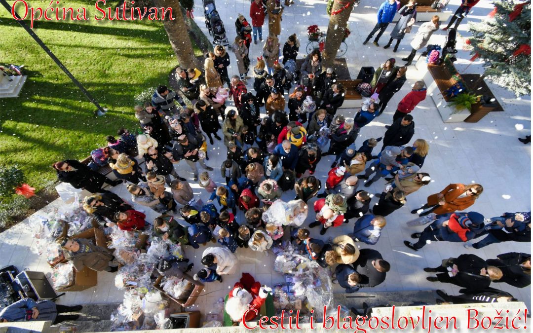 Čestit i blagoslovljen Božić svim ljudima dobre volje želi Općina Sutivan
